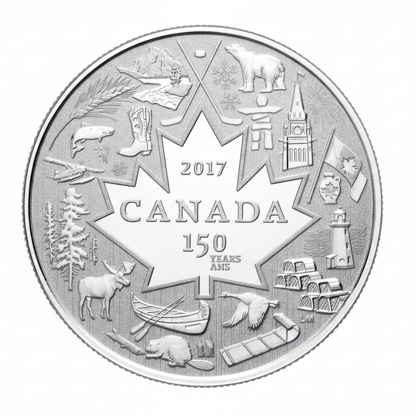 1/4 oz 2017 $3 Heart of our Nation - Pure Silver Coin