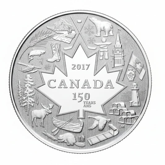 1/4 oz 2017 $3 Heart of our Nation - Pure Silver Coin