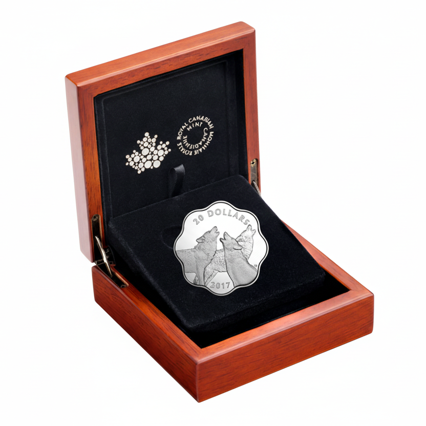Masters Club Coin Series: COIN #3 - 99.99% Pure Silver Timber Wolf 2017