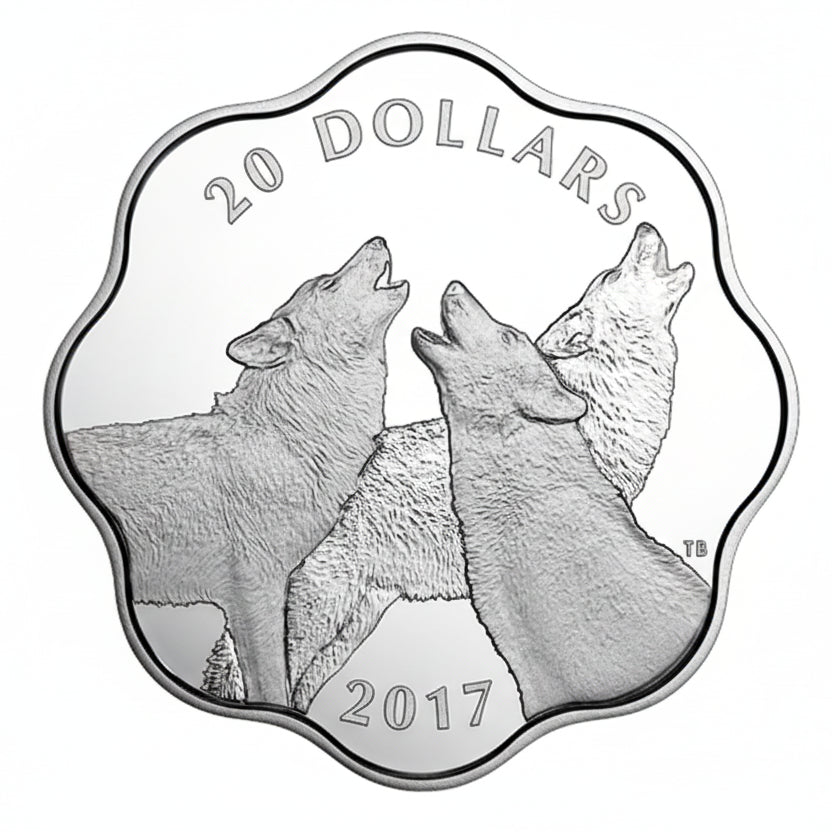 Masters Club Coin Series: COIN #3 - 99.99% Pure Silver Timber Wolf 2017