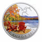 1/2 oz Pure Silver Coloured Coin - Iconic Canada: Autumn’s Palette (2017)