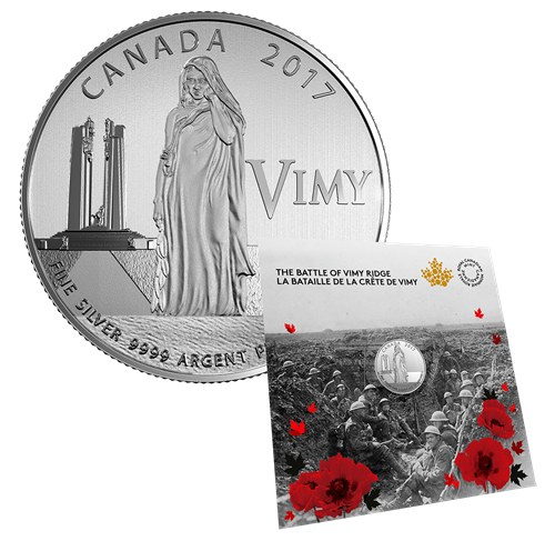1/4 oz 100th Anniversary of the Battle of Vimy Ridge Pure Silver Coin