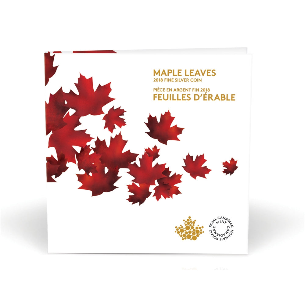 1/2 oz. Pure Silver Coin - Maple Leaves (2018)