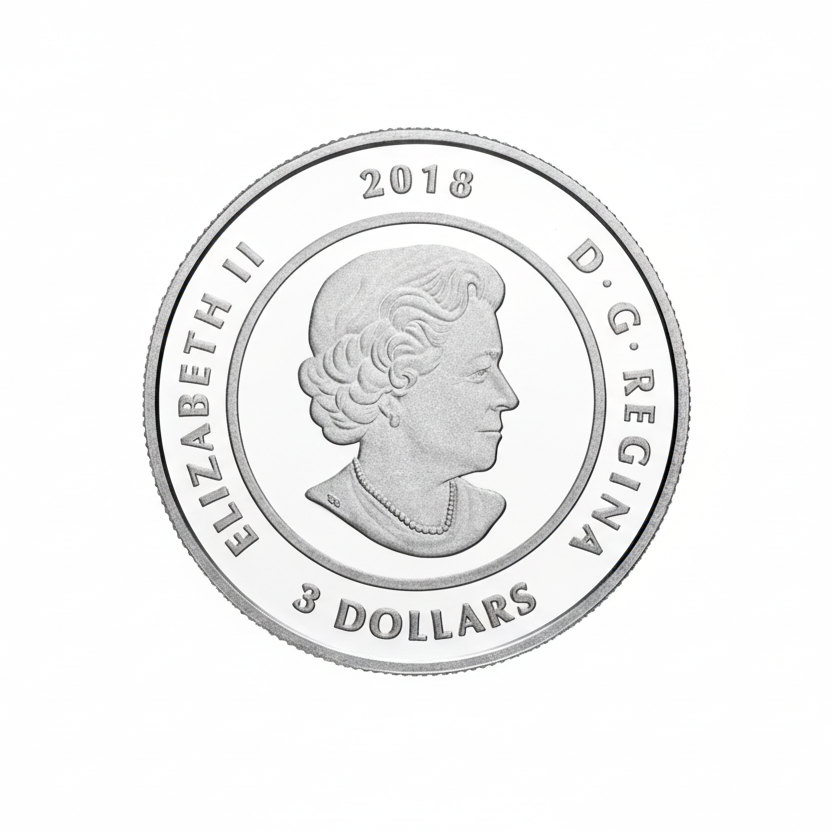 1/4 oz Pure Silver Coloured Coin - Thirteen Teachings From Grandmother Moon: Strawberry Moon