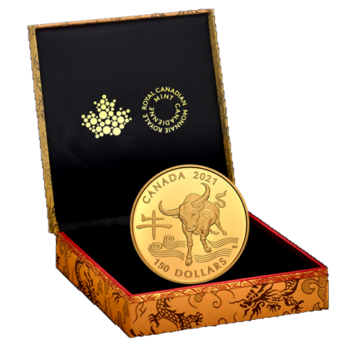 18-karat Gold Coin - Year of the Ox - Mintage 1,500 (2021)