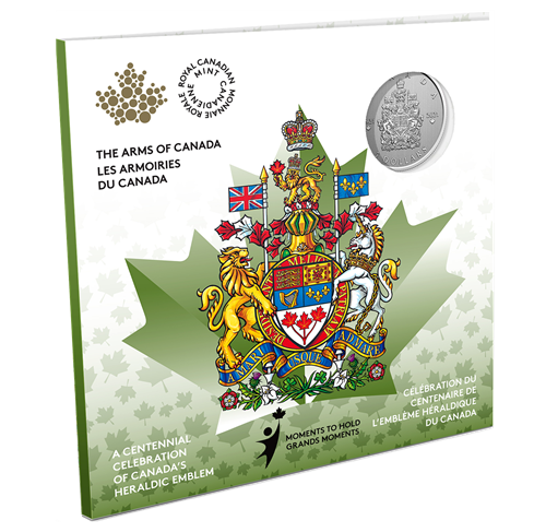 1/4 oz. Pure Silver Coin - Moments to Hold: 100th Anniversary of the Arms of Canada (Copy)