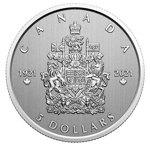 1/4 oz. Pure Silver Coin - Moments to Hold: 100th Anniversary of the Arms of Canada (Copy)