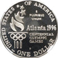1996-P Olympic Rowing $1 Silver Commem Proof