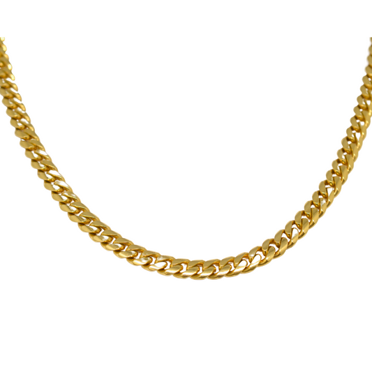 18K Yellow Gold Cuban Link 20" Necklace - Preowned