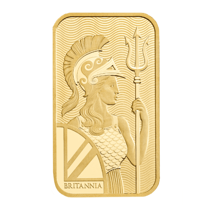 20 g Gold Britannia Bar - Royal Mint - .9999 Au