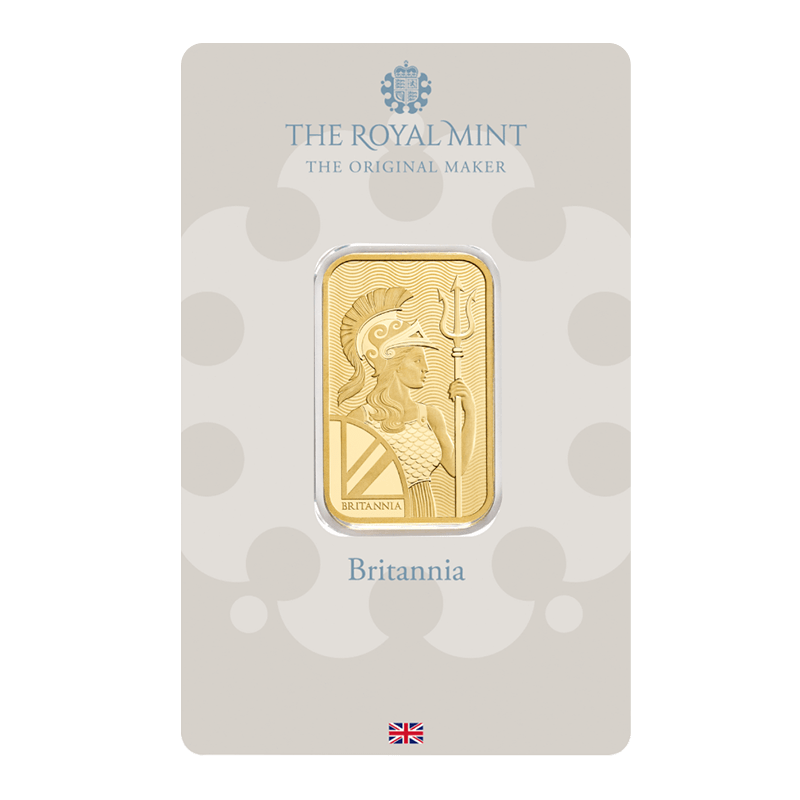 20 g Gold Britannia Bar - Royal Mint - .9999 Au