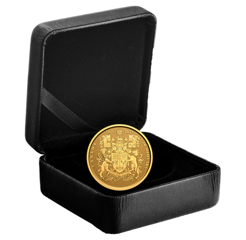 1/10 oz Pure Gold Coin - 100th Anniversary of Canada's Coat of Arms - Mintage 3,000 (2021)