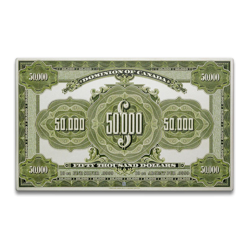 $50,000 Bank Legal - Limited Edition 10 oz. Pure Silver Collector Replica