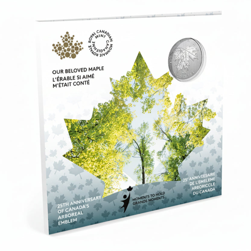 1/4 oz Pure Silver Coin - Moments to Hold: 25th Anniversary of Canada's Arboreal Emblem
