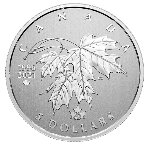 1/4 oz Pure Silver Coin - Moments to Hold: 25th Anniversary of Canada's Arboreal Emblem