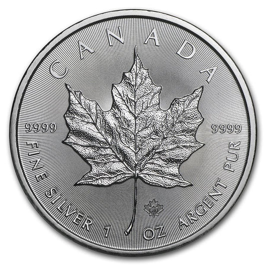 1 oz Silver Coin - 2020 Maple Leaf - Royal Canadian Mint - RCM .9999 Ag