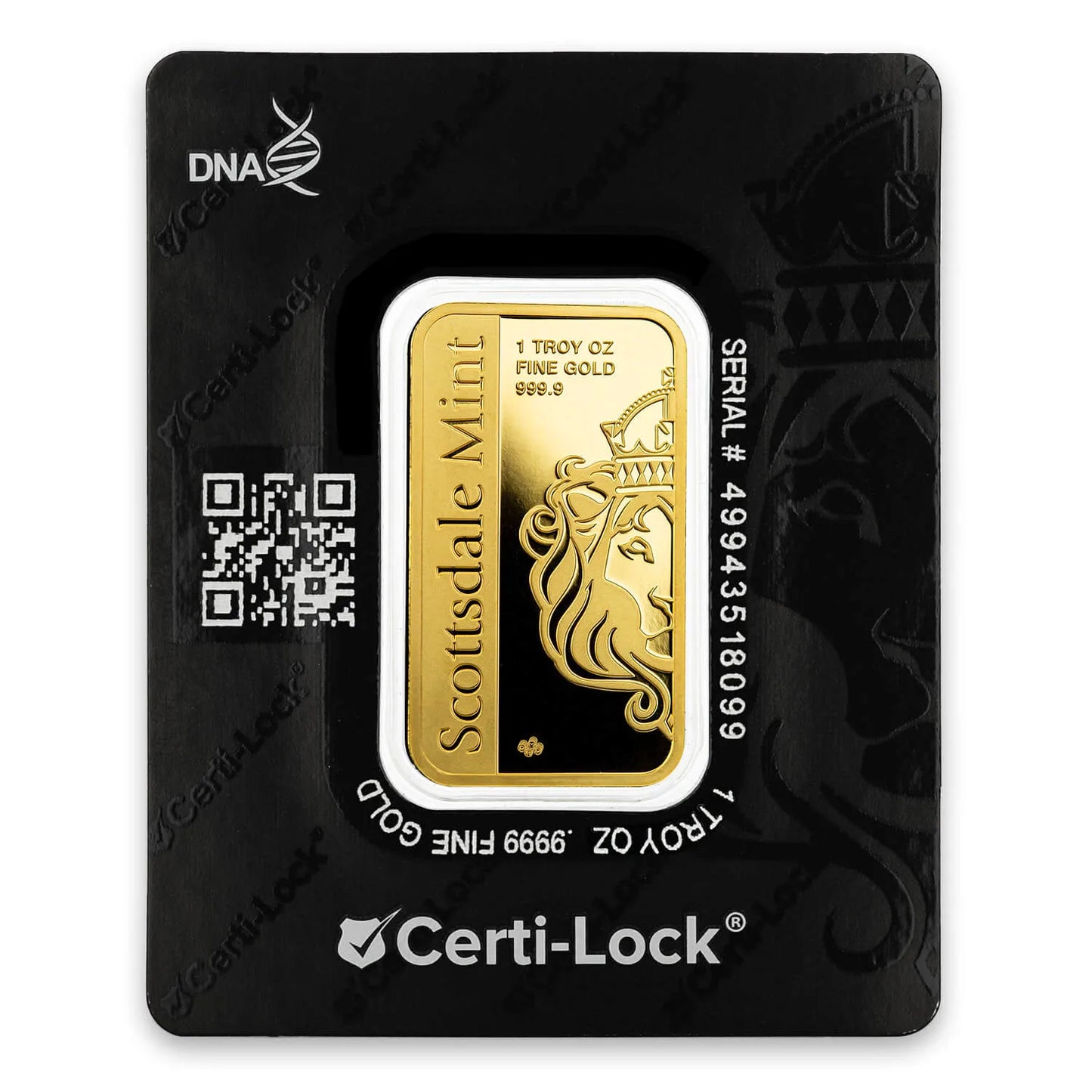 1 oz Gold Bar - Archangel Michael - Scottsdale Mint .9999 Au