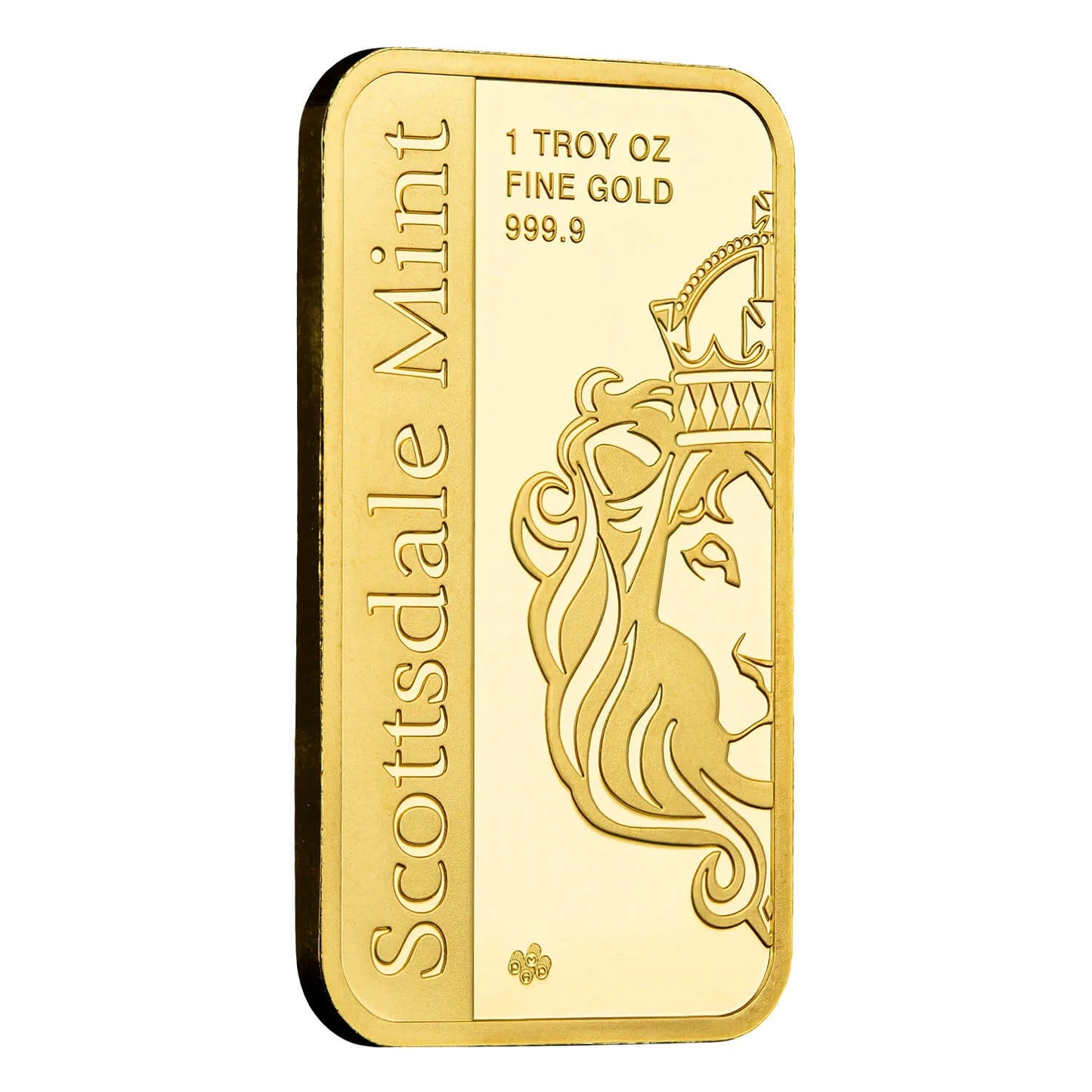 1 oz Gold Bar - Archangel Michael - Scottsdale Mint .9999 Au