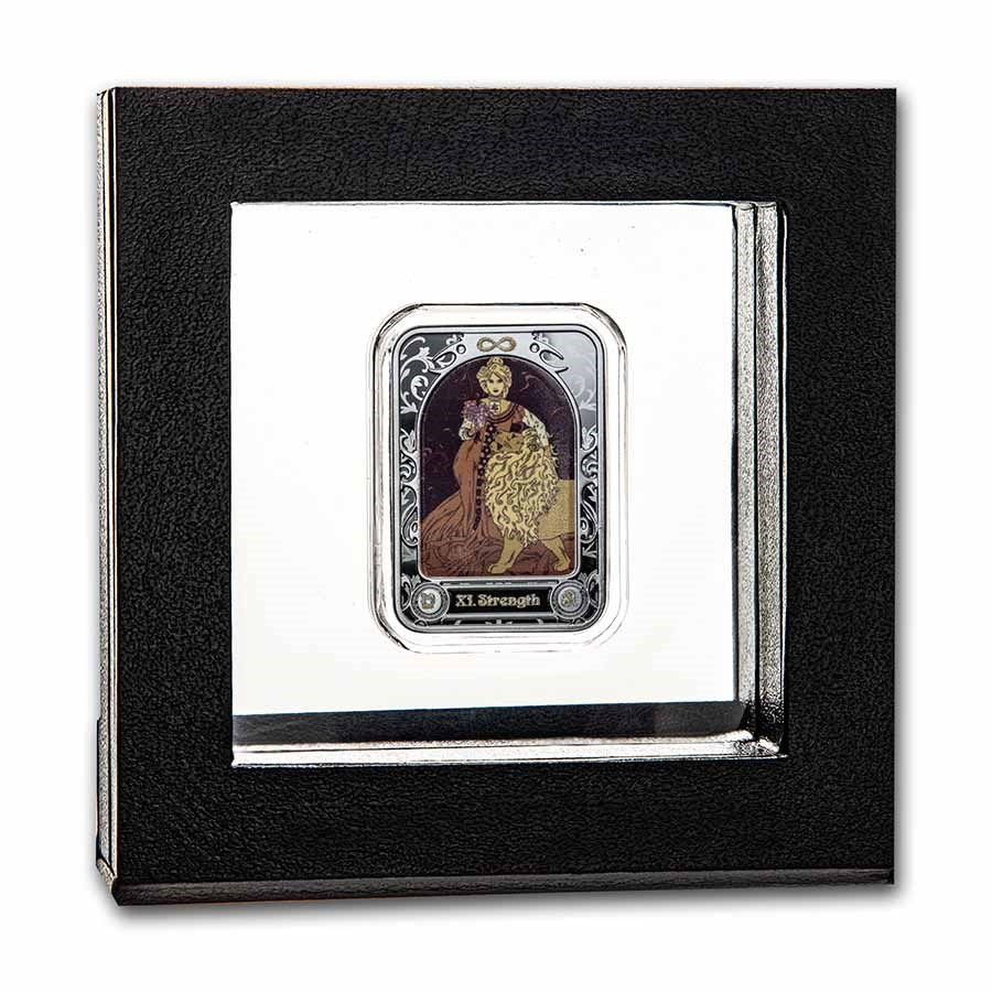 2021 Republic of Cameroon Black Proof Silver Tarot: Strength