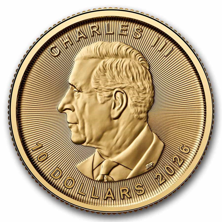 1/4 oz 2026 Gold Maple Leaf Coin - Royal Canadian Mint - RCM .9999 Au