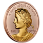 1 oz Rose Gold Coin - 2023 Peace Dollar - Royal Canadian Mint - .9999 Au (Mintage: 500)