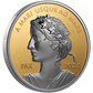 1 oz Platinum Plated Gold Coin - 2024 Peace Dollar - Royal Canadian Mint - .9999 Au (Mintage: 650)