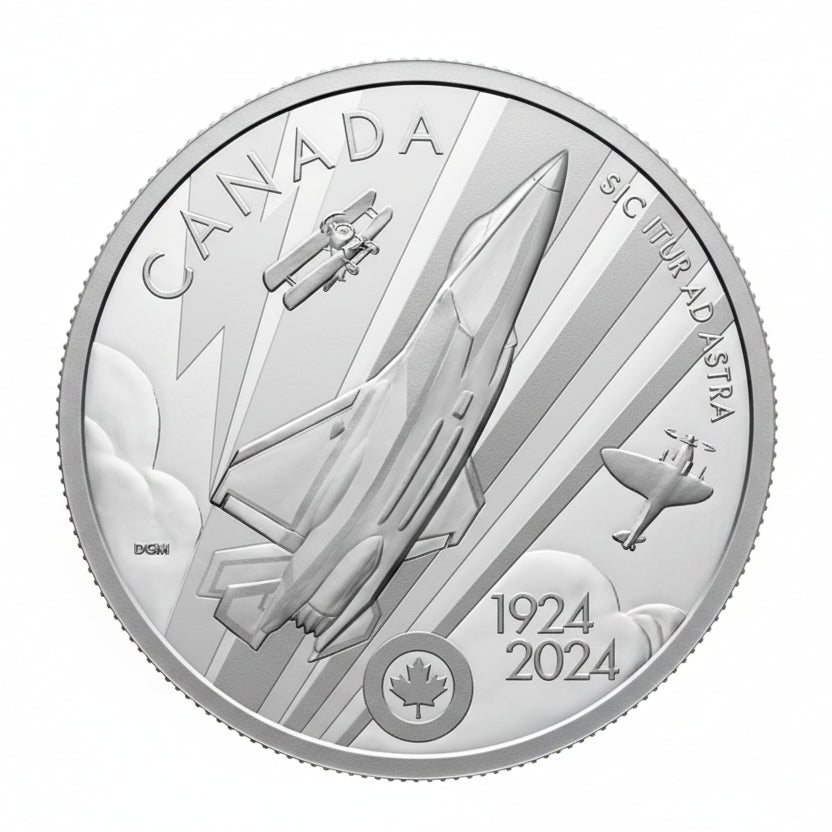 1 oz Fine Silver Coin – The Royal Canadian Air Force Centennial (2024)