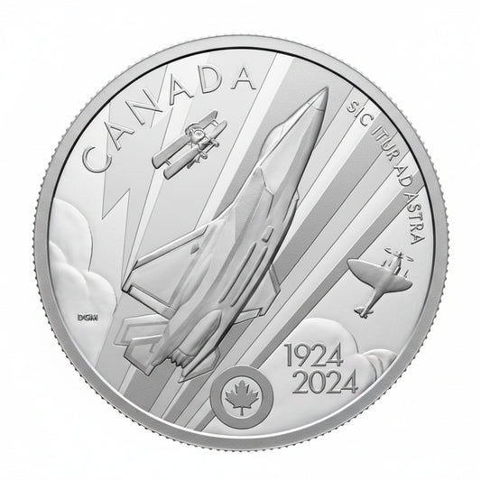 1 oz Fine Silver Coin – The Royal Canadian Air Force Centennial (2024)
