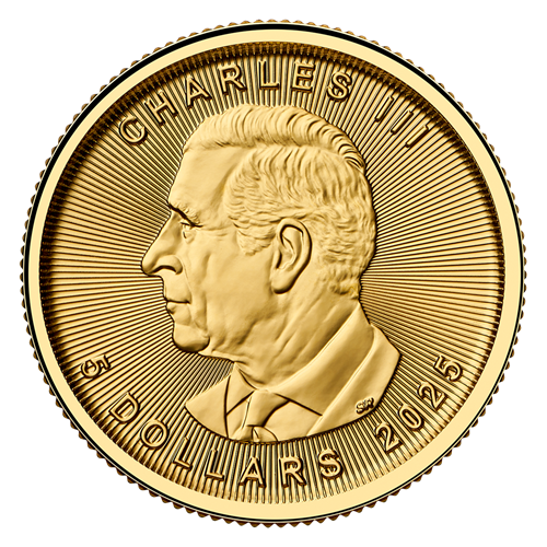 1/10 oz 2025 Treasured Gold Maple Leaf Coin - Polar Bear Privy Mark - Royal Canadian Mint .9999 Au