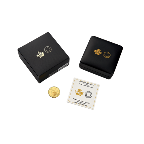 1/2 oz Gold Coin - 2025 Tall Ships: Three-masted Schooner – Royal Canadian Mint .9999 Au