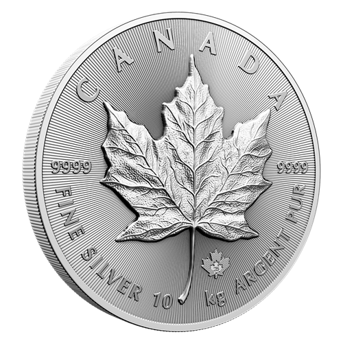 10 Kilogram Silver Maple Leaf Coin - Royal Canadian Mint .9999 Ag (Mintage: 299)