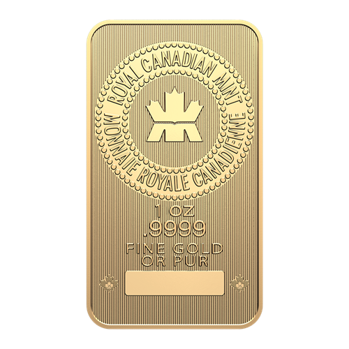 1 oz Gold Bar 2025 - Proudly Canadian Packaging - .9999 Au - Royal Canadian Mint