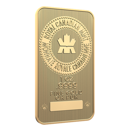1 oz Gold Bar 2025 - Proudly Canadian Packaging - .9999 Au - Royal Canadian Mint