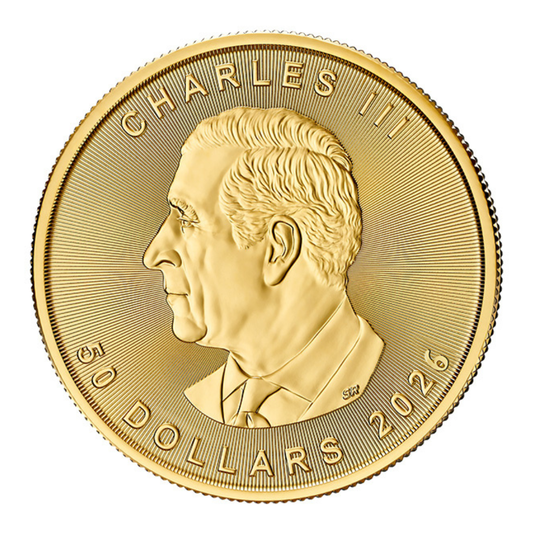 1 oz Gold Coin - 2026 Gold Maple Leaf - Royal Canadian Mint - RCM .9999 Au