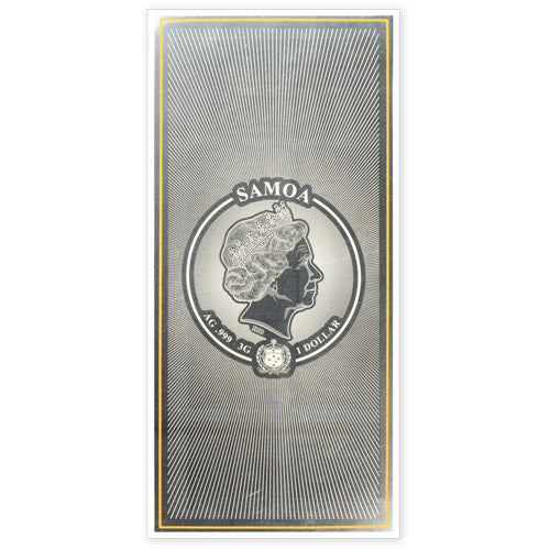 3 Gram Samoa Silver Lord of the Rings Note