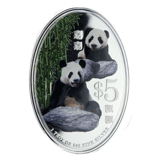 1 oz 2012 $5 Giant Panda Silver Proof Commemorative Coin
