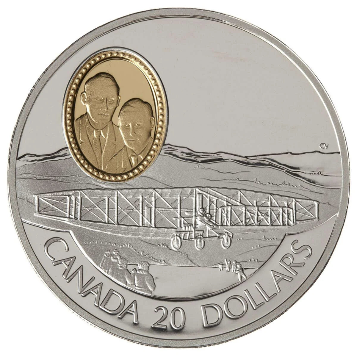 1991 $20 Aviation Series One (3) A.E.A. Silver Dart - Sterling Silver Coin