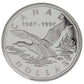 1997 $1 The One Dollar Loon, 10th Anniversary - Sterling Silver Proof Dollar