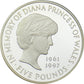 1999 Princess Diana Five Pound Silver Proof Coin