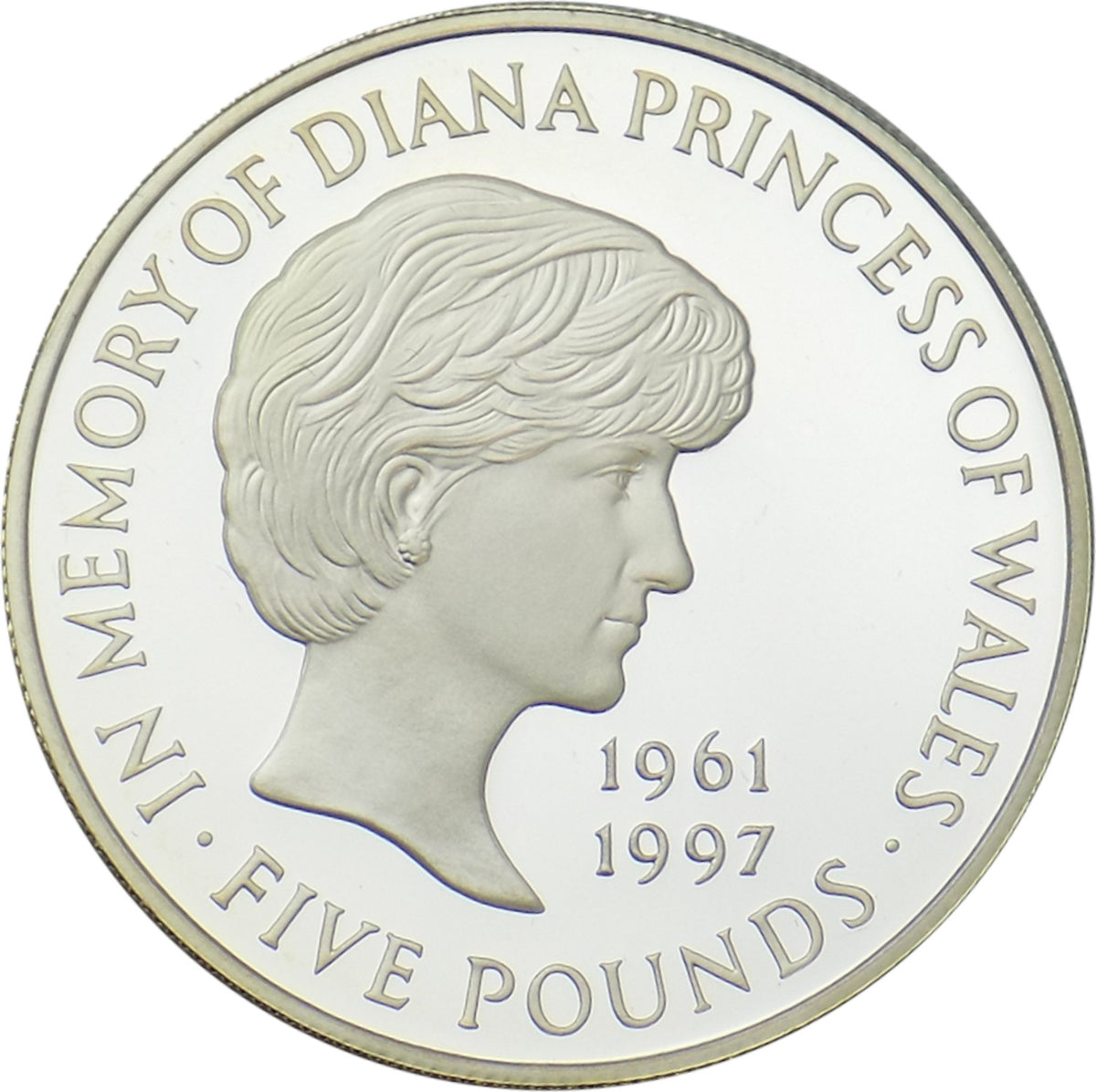 1999 Princess Diana Five Pound Silver Proof Coin