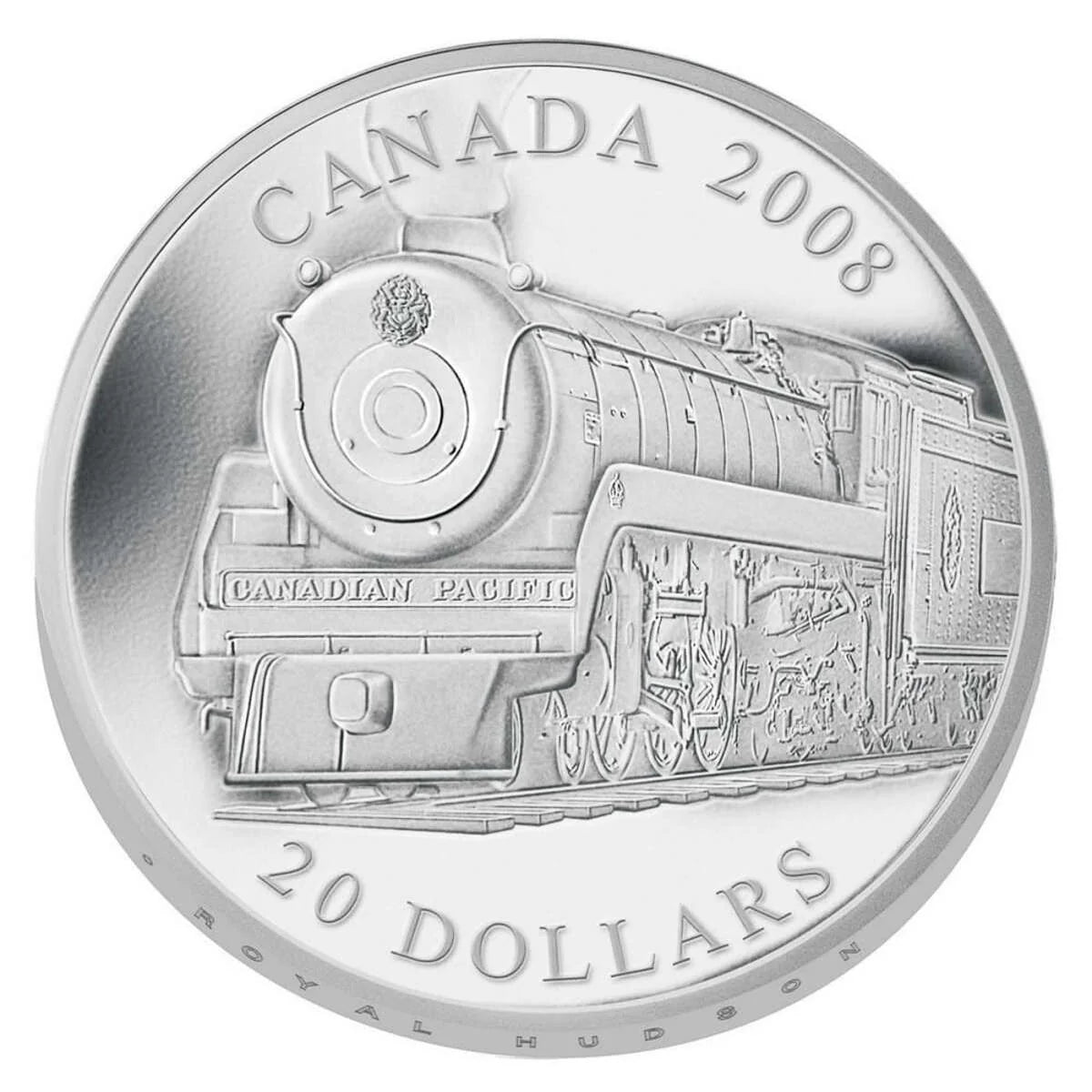 1 oz 2008 $20 The Royal Hudson - Pure Silver Coin