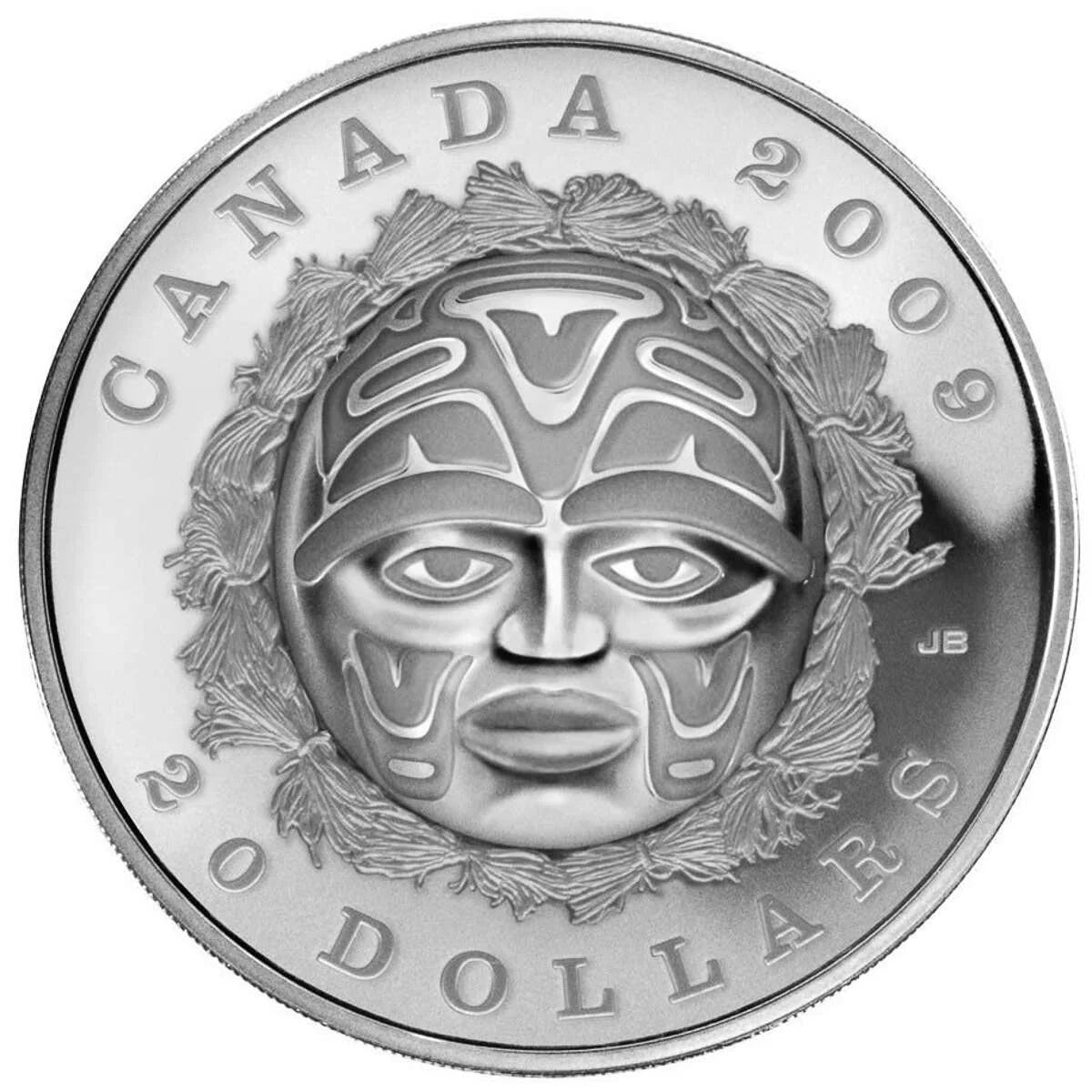 1 oz $20 Silver Coin – Summer Moon Mask (2009)