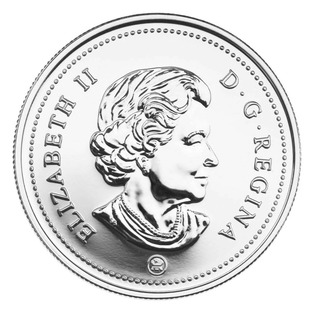 3/4 oz 2009 $1 Flight in Canada, 100th Anniversary - Sterling Silver Dollar B.U.