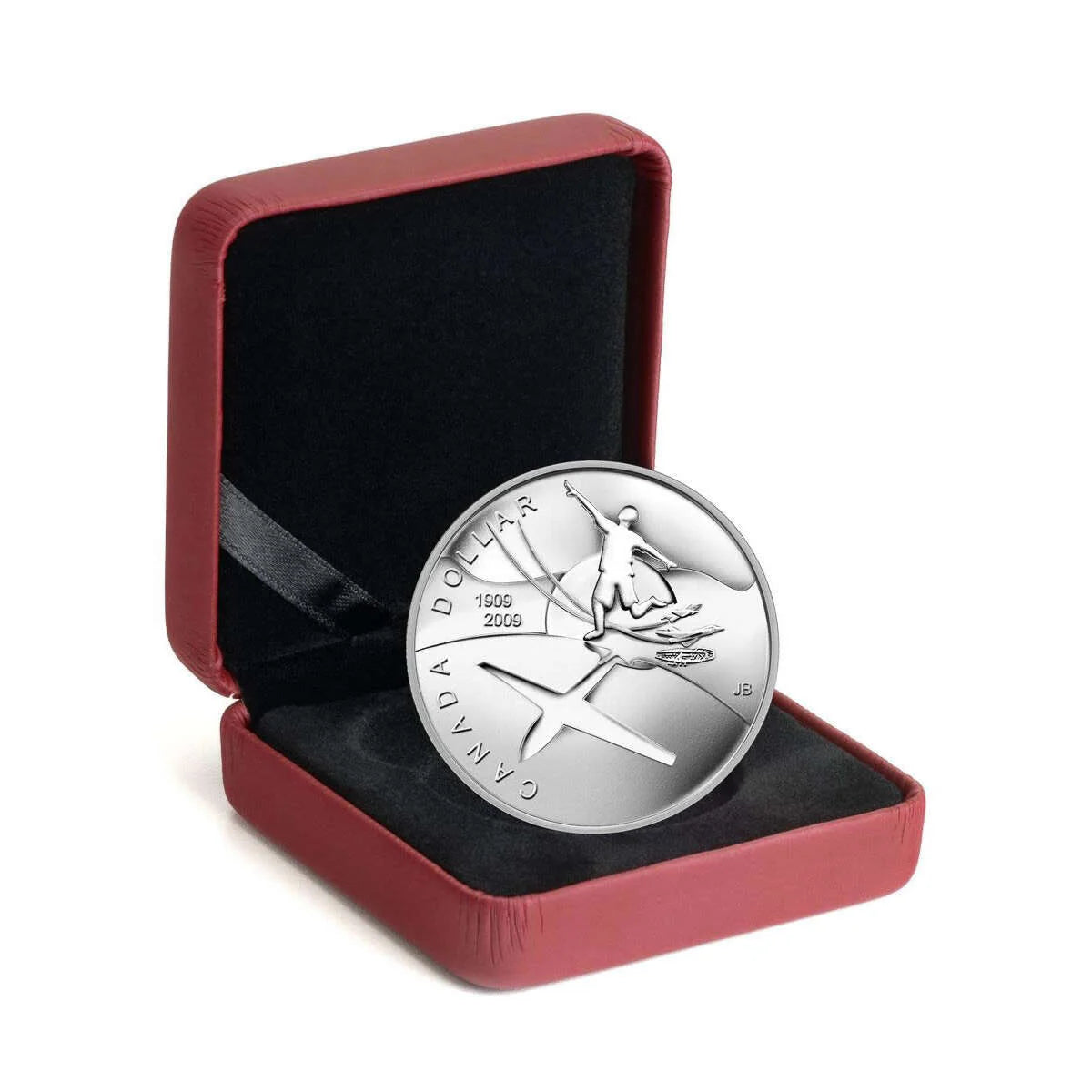 3/4 oz 2009 $1 Flight in Canada, 100th Anniversary - Sterling Silver Dollar B.U.