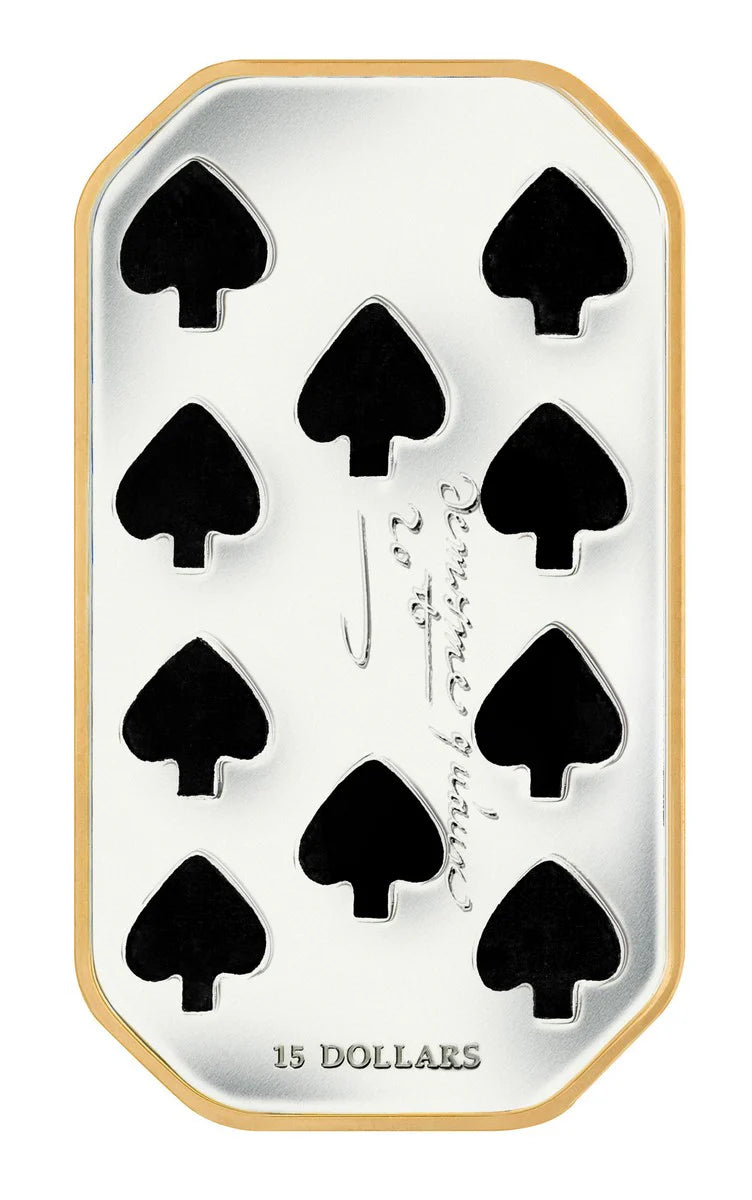 2008 - 2009 $15 Playing Card - Sterling Silver 4-Coin Set