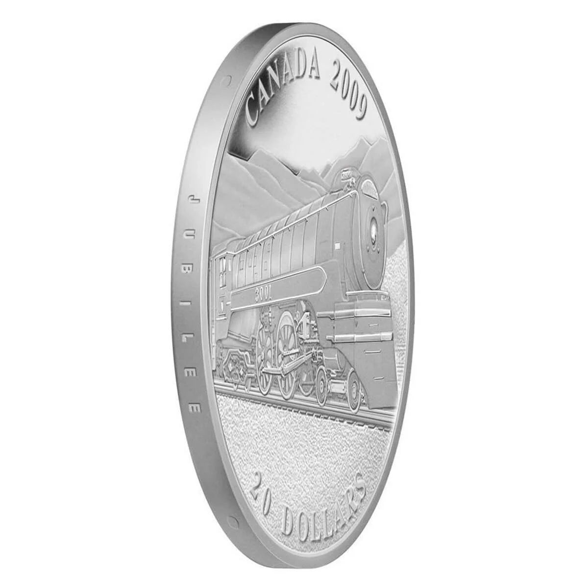 1 oz 2009 $20 Great Canadian Locomotives: The Jubilee - Pure Silver Coin