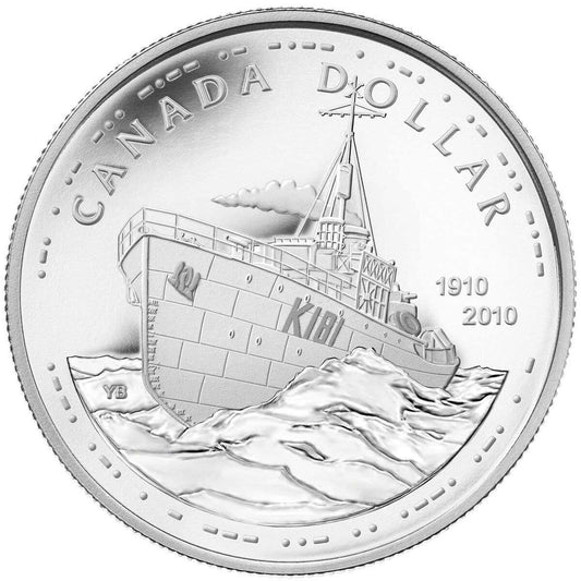 3/4 oz 2010 $1 The Canadian Navy, 100th Anniversary - Silver Dollar Proof