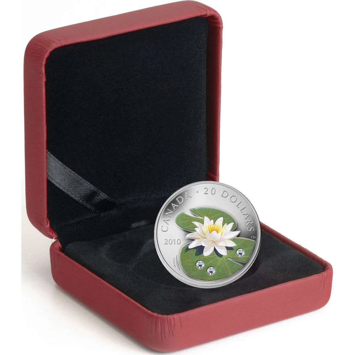 1 oz Fine Silver - $20 Fine Silver Coin - Water Lily (2010)