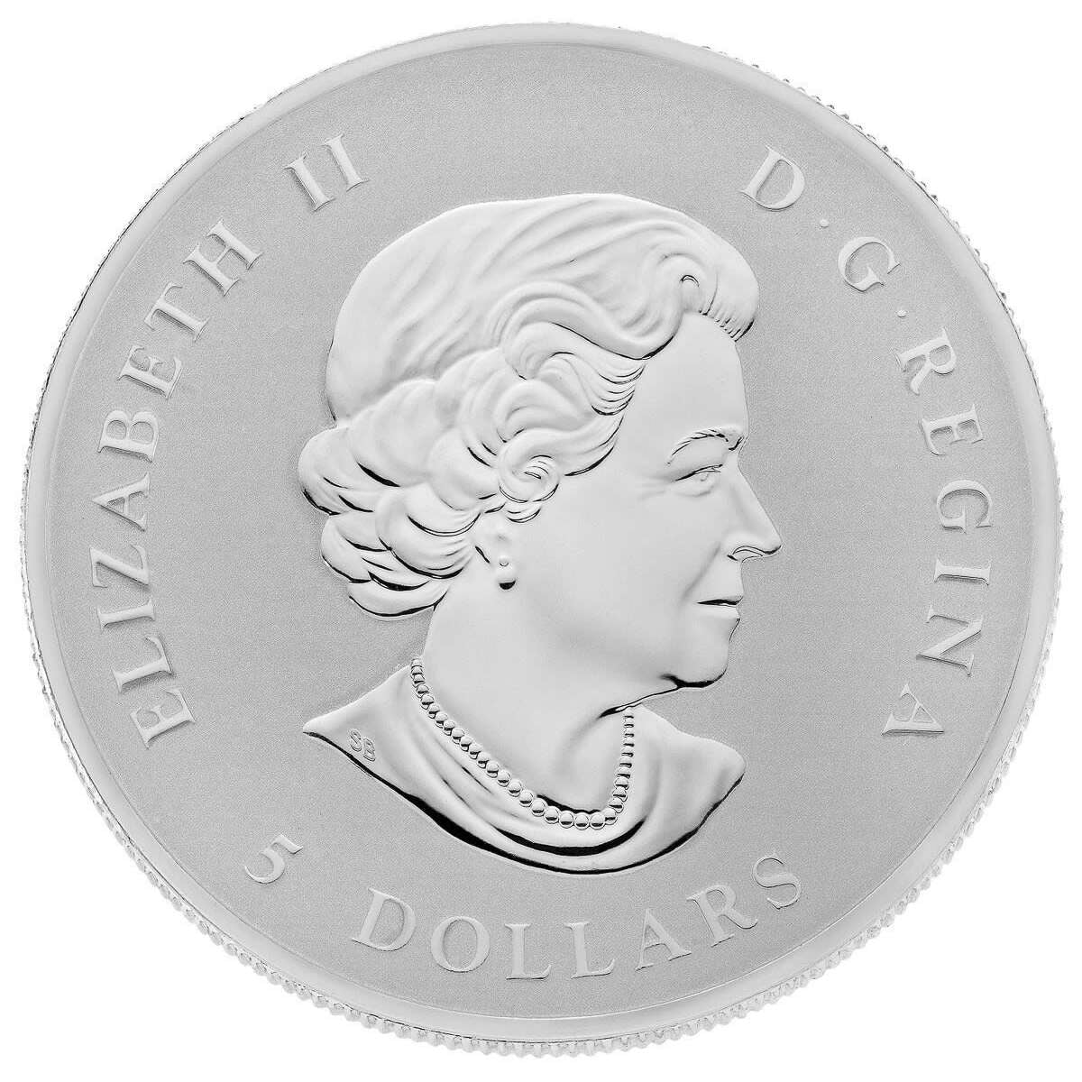 1 oz 2010 $5 Piedfort Maple Leaf - Pure Silver Coin