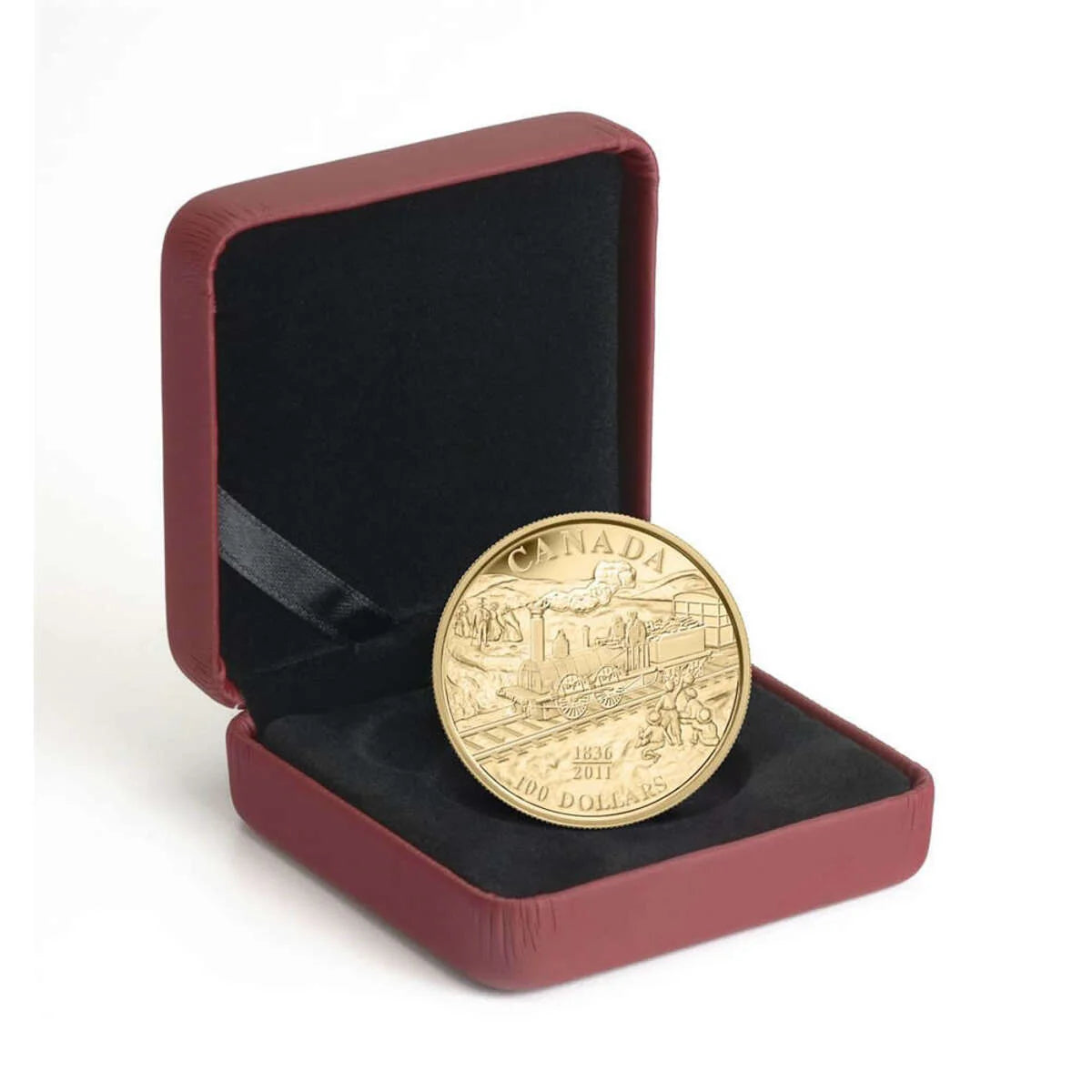 14-Karat Gold Coin - 175th Anniversary of Canada's First Railway (2011)